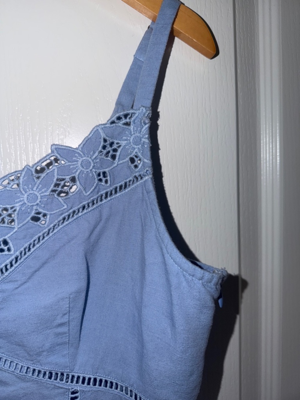 Madewell Sweetheart Midi Dress in Linen-Cotton Blend size 12 Cottagecore - Picture 5 of 8